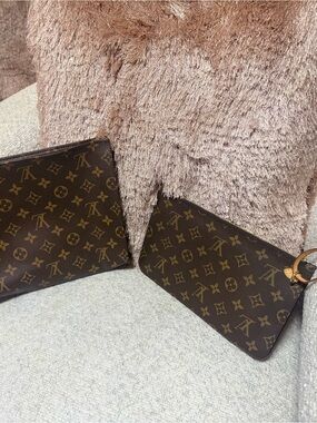 Louis Vuitton Brown Monogram Canvas Pouch Set